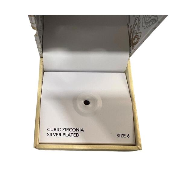 NEW Charter Club CZ Silver Tone Eternity Ring (CCXX006) - Picture 2 of 2